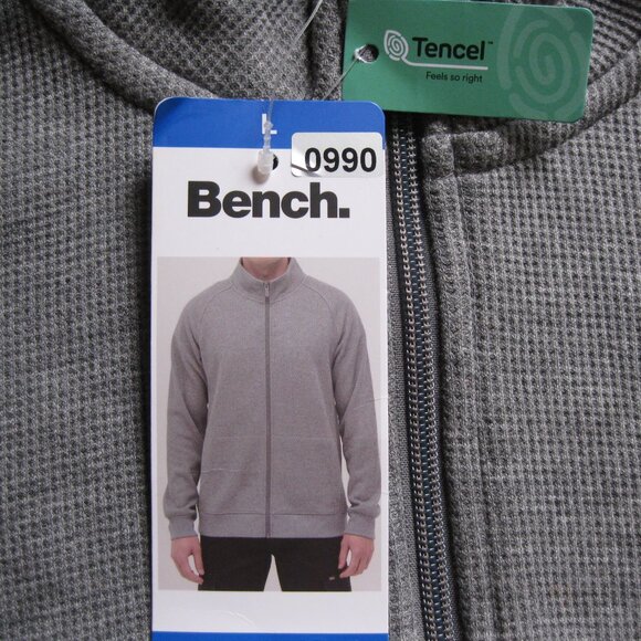 Bench Urbanwear Men's Full Zip Tencel Jacket Long Sleeves, gray, L (0990) - Picture 3 of 10